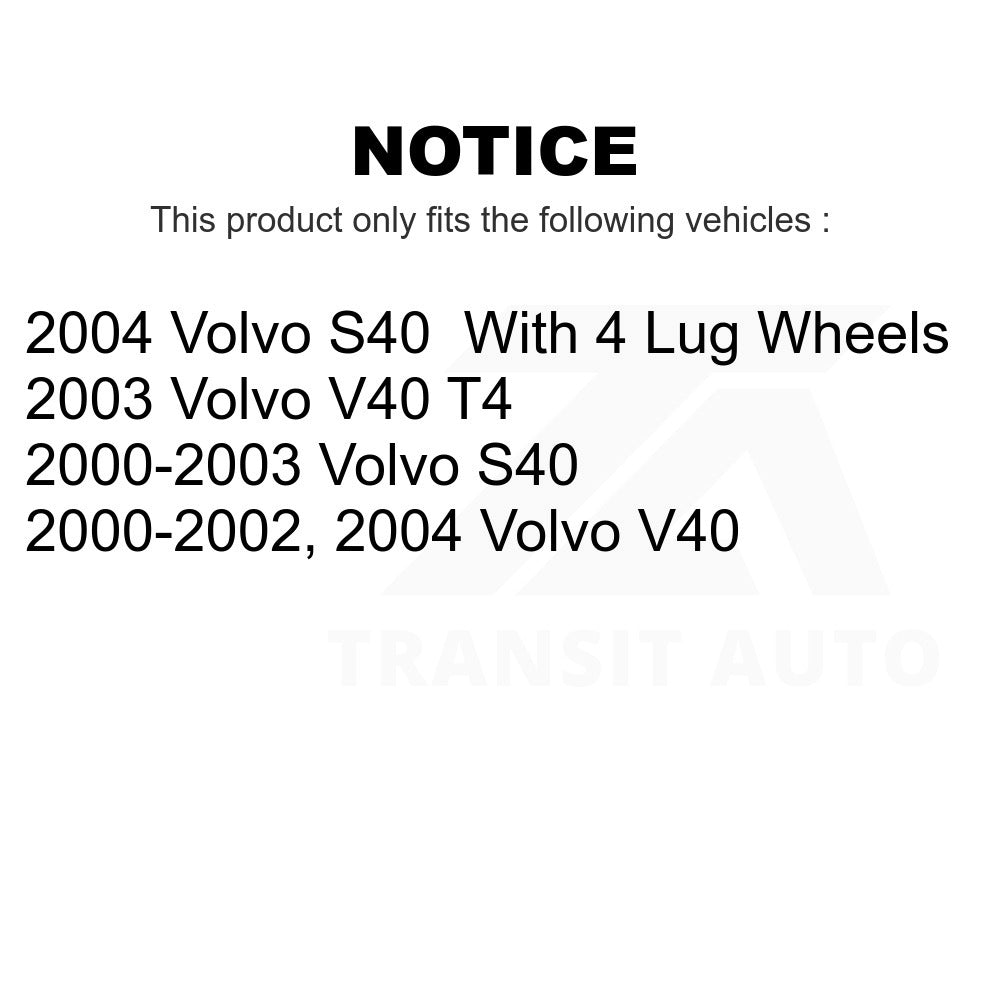 Rear Semi-Metallic Disc Brake Pads SIM-838 For Volvo S40 V40