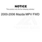 Rear Shock Absorber 78-37244 For 2000-2006 Mazda MPV FWD