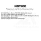 Rear Shock Absorber 78-37301 For Toyota Sienna