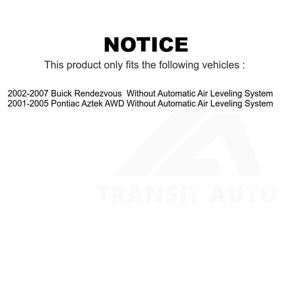 Rear Shock Absorber 78-39052 For Buick Rendezvous Pontiac Aztek Without Automatic Air Leveling System