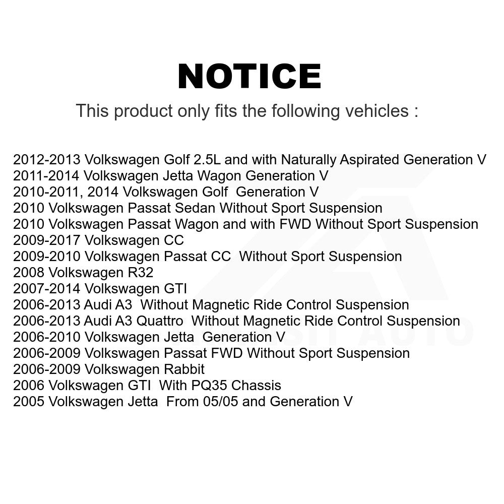 Rear Shock Absorber 78-5611 For Volkswagen Jetta CC Passat GTI Golf Rabbit Audi A3 Quattro R32