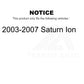 Rear Shock Absorber 78-5668 For 2003-2007 Saturn Ion