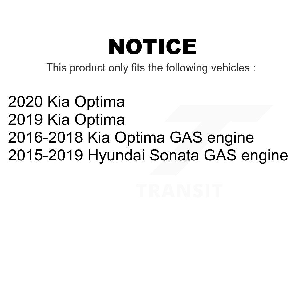 Rear Suspension Shock Absorber Pair For Hyundai Sonata Kia Optima K78-100645