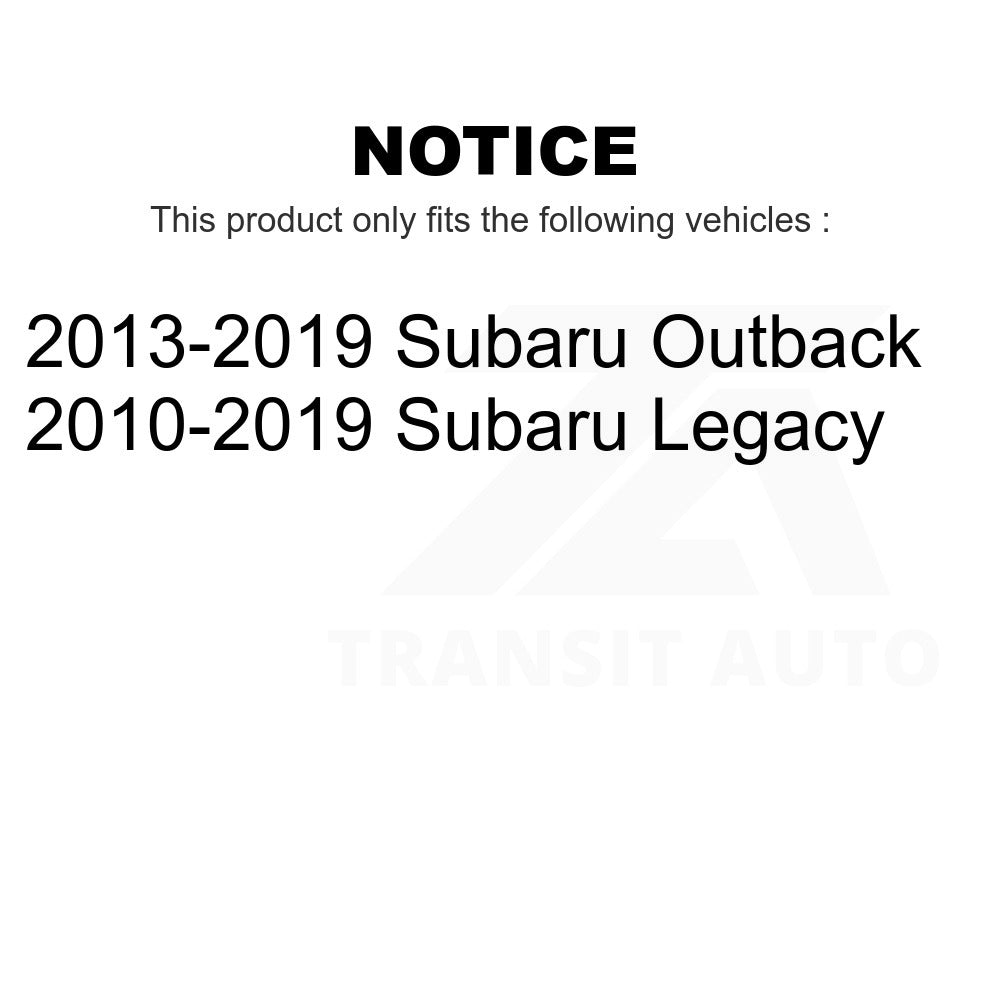 Rear Suspension Stabilizer Bar Bushing Kit TOR-K201916 For Subaru Outback Legacy