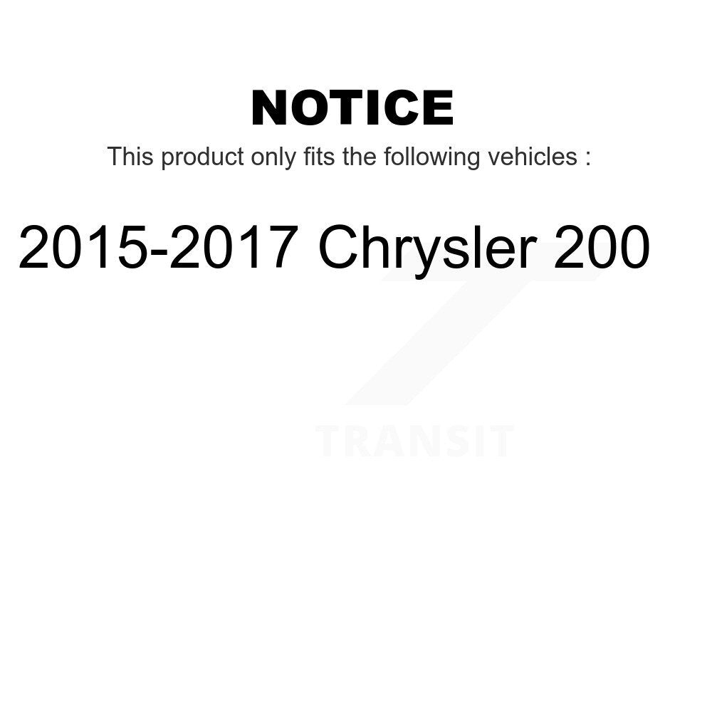 Rear Suspension Stabilizer Bar Link Kit For 2015-2017 Chrysler 200 KTR-101081