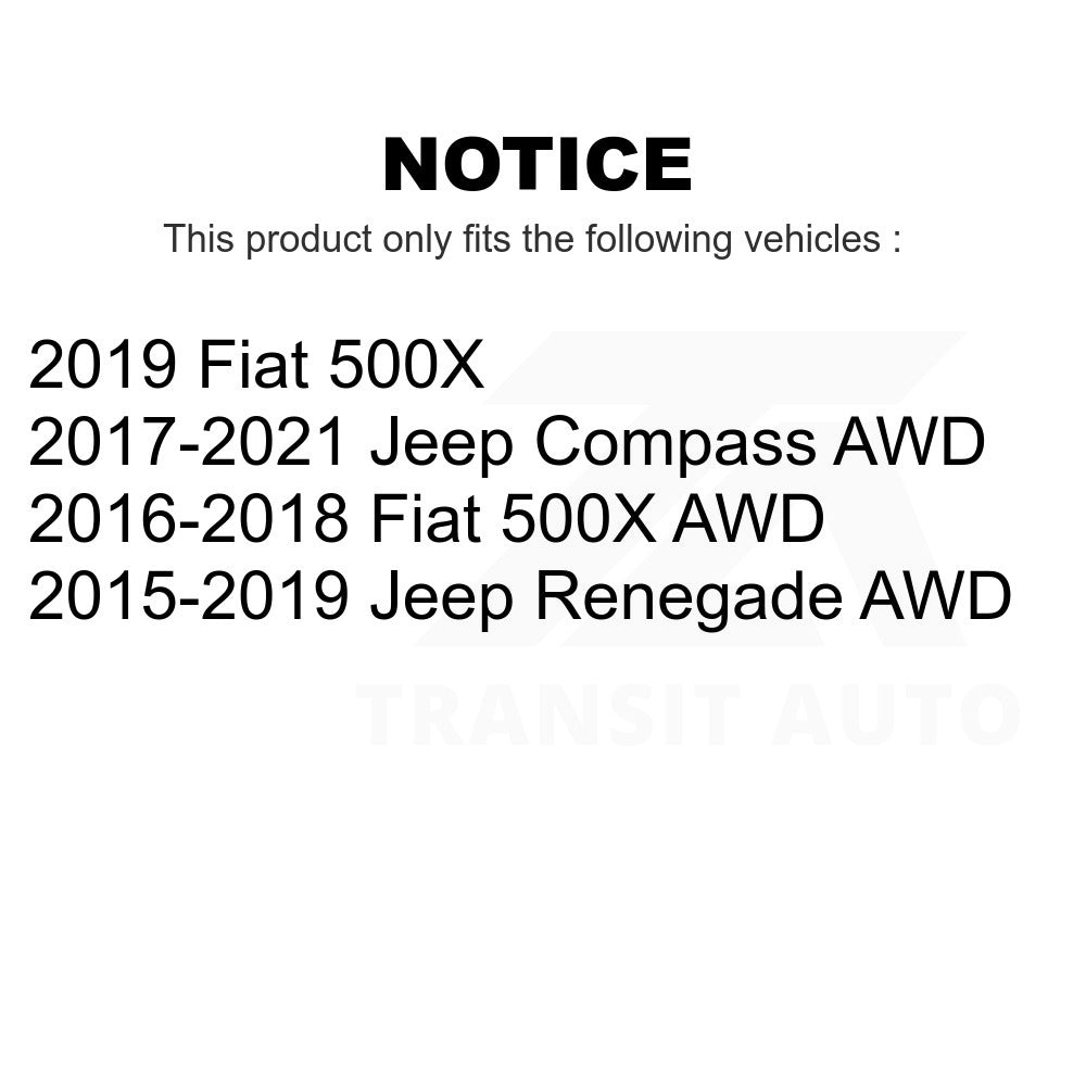 Rear Suspension Stabilizer Bar Link Kit TOR-K750909 For Jeep Renegade Compass Fiat 500X