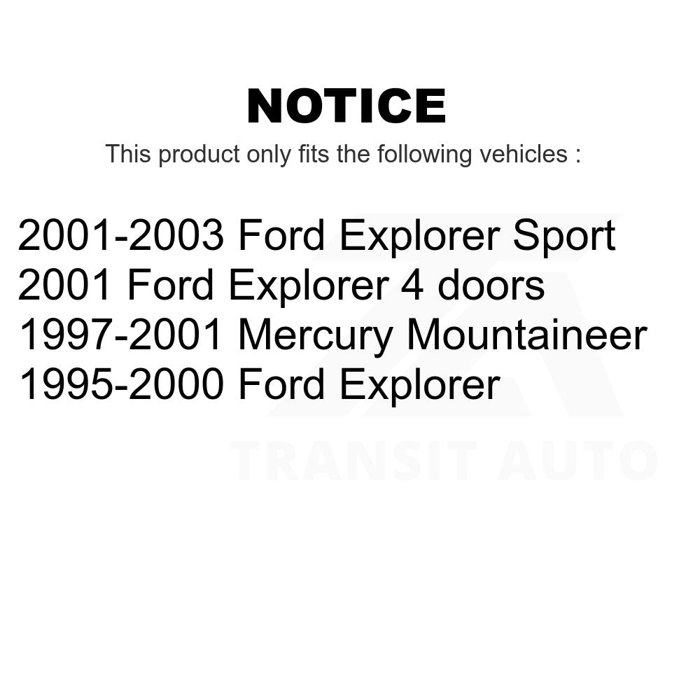 Rear Suspension Stabilizer Bar Link Kit TOR-K80139 For Ford Explorer Sport Mercury Mountaineer