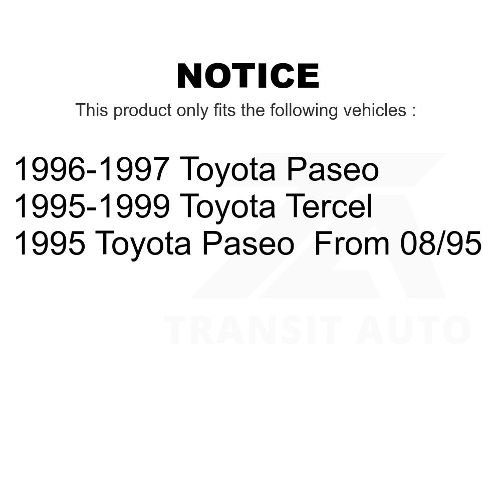 Rear Suspension Strut Hardware Kit 73-902986 For Toyota Tercel Paseo