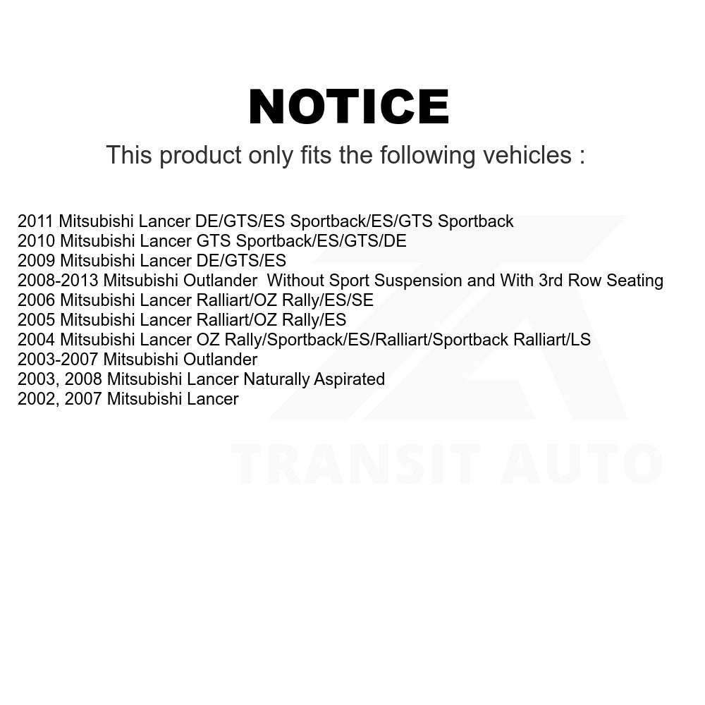 Rear Suspension Strut Hardware Kit 73-905945 For Mitsubishi Lancer Outlander