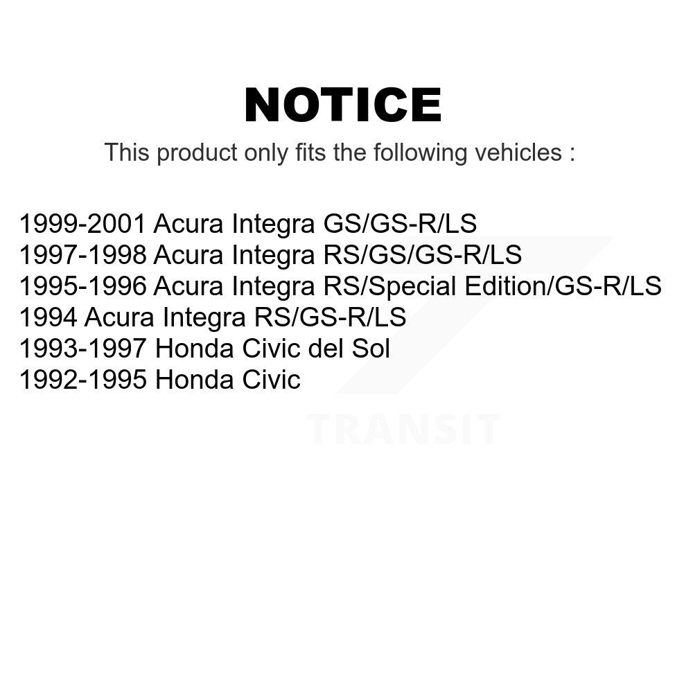 Rear Suspension Strut Pair For Honda Civic Acura Integra del Sol K78-100734