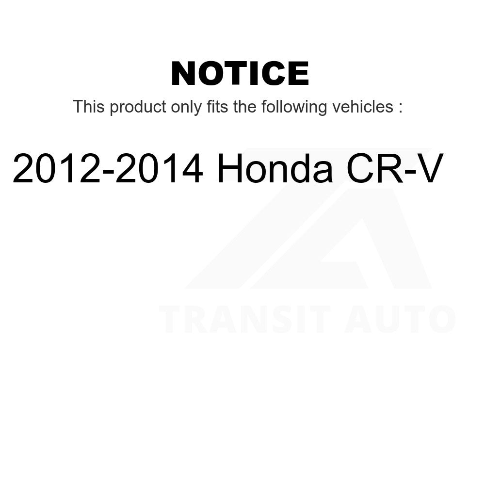 Rear To Frame Suspension Stabilizer Bar Bushing Kit TOR-K201299 For 2012-2014 Honda CR-V