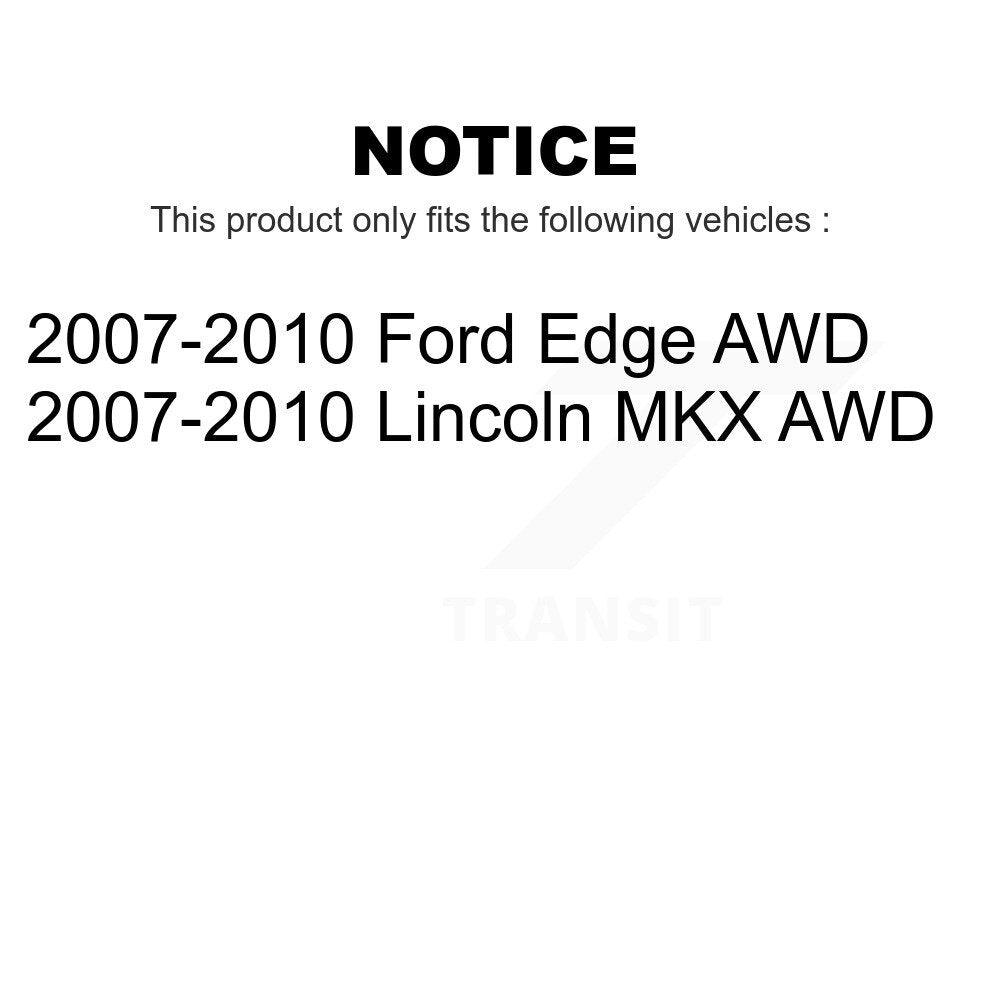 Rear Wheel Bearing And Hub Assembly Pair For 2007-2010 Ford Edge Lincoln MKX AWD K70-100670