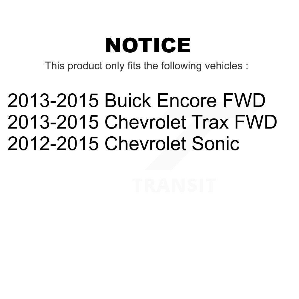 Rear Wheel Bearing And Hub Assembly Pair For Chevrolet Sonic Buick Encore Trax K70-100730