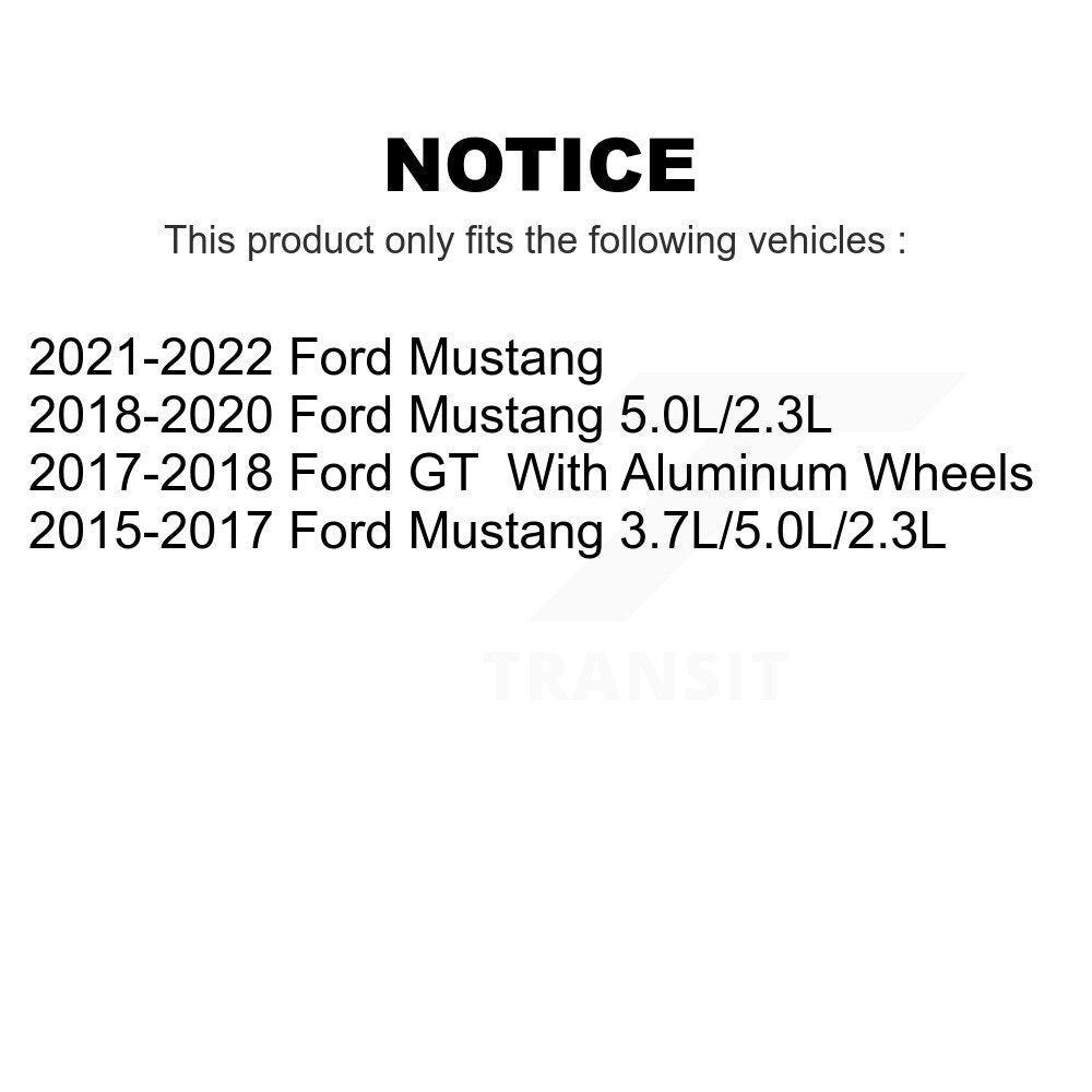 Rear Wheel Bearing And Hub Assembly Pair For Ford Mustang GT K70-101777