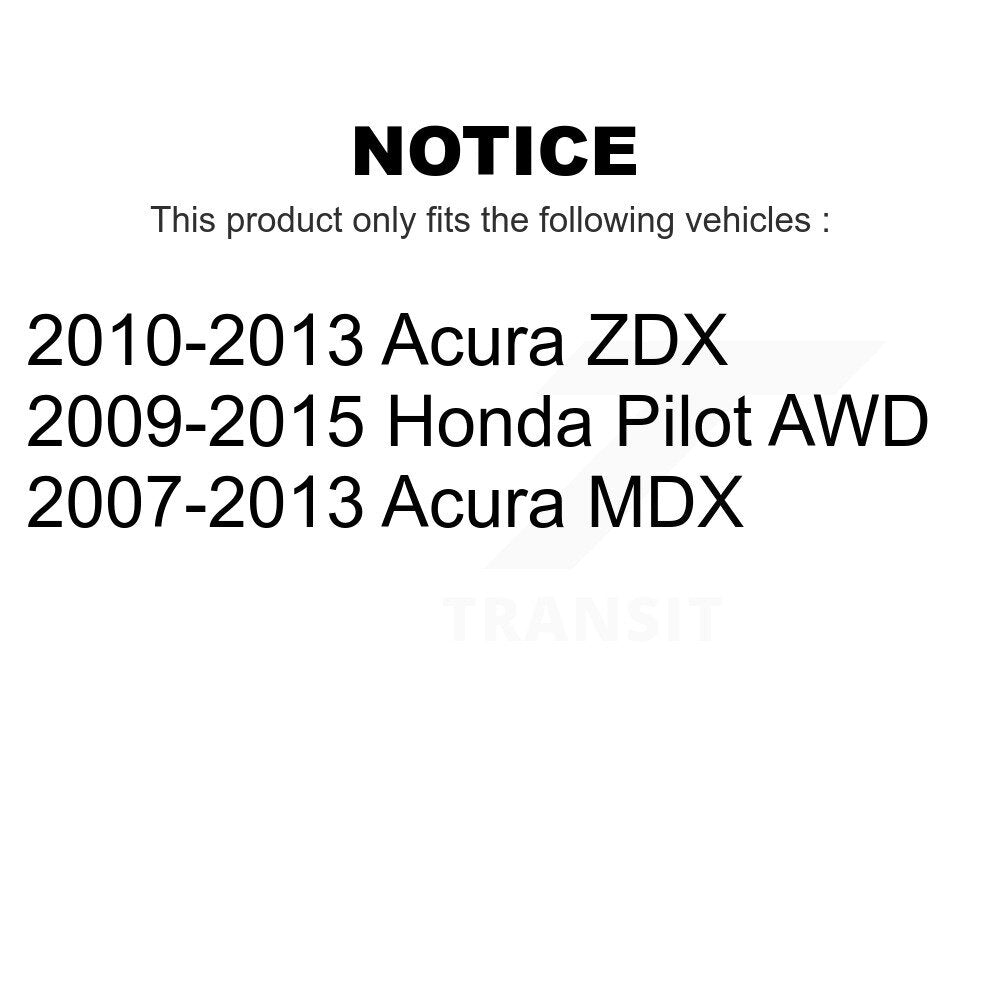 Rear Wheel Bearing And Hub Assembly Pair For Honda Pilot Acura MDX ZDX K70-100677