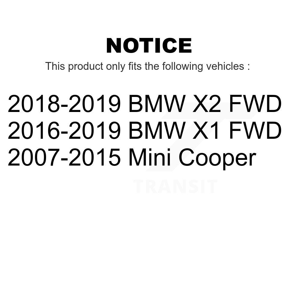 Rear Wheel Bearing And Hub Assembly Pair For Mini Cooper BMW X1 X2 K70-100724