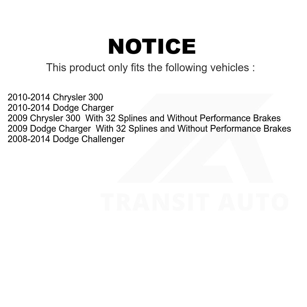 Rear Wheel Bearing Hub Assembly 70-512369 For Dodge Charger Chrysler 300 Challenger