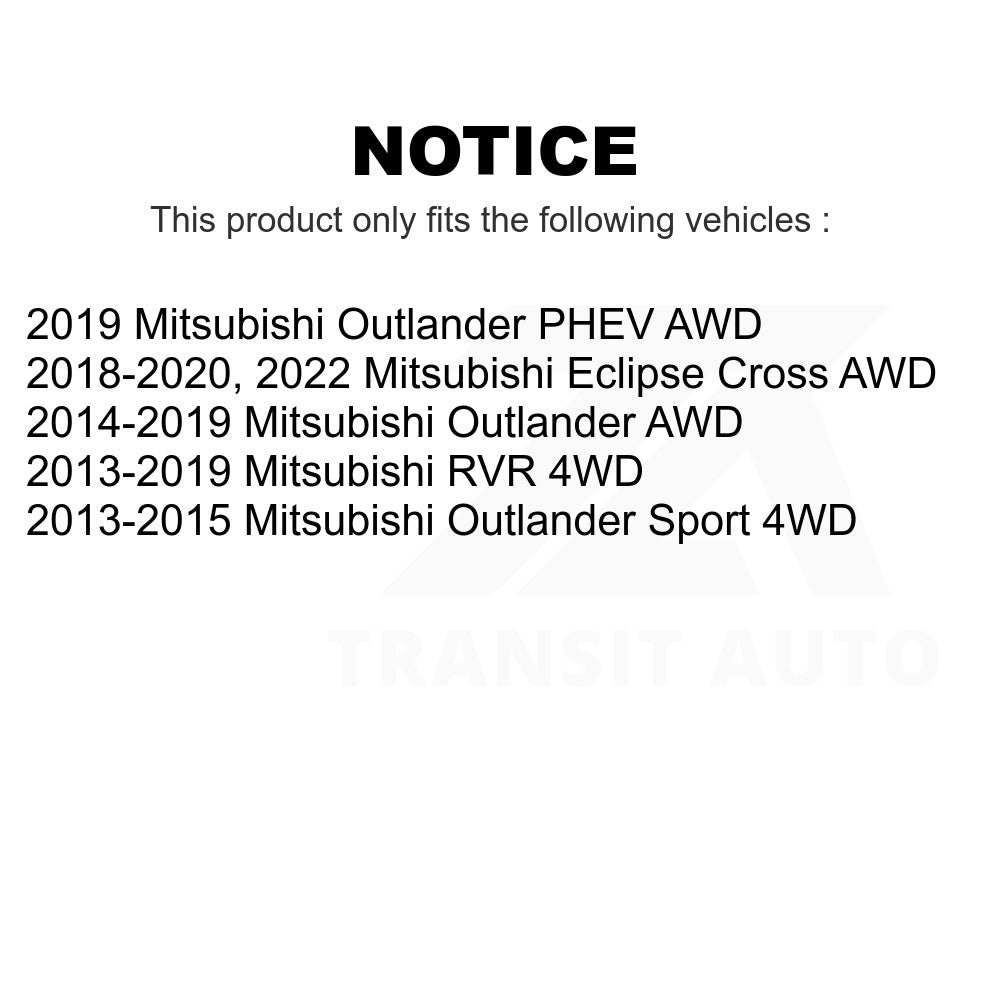 Rear Wheel Bearing Hub Assembly 70-512564 For Mitsubishi Outlander Sport Eclipse Cross RVR PHEV