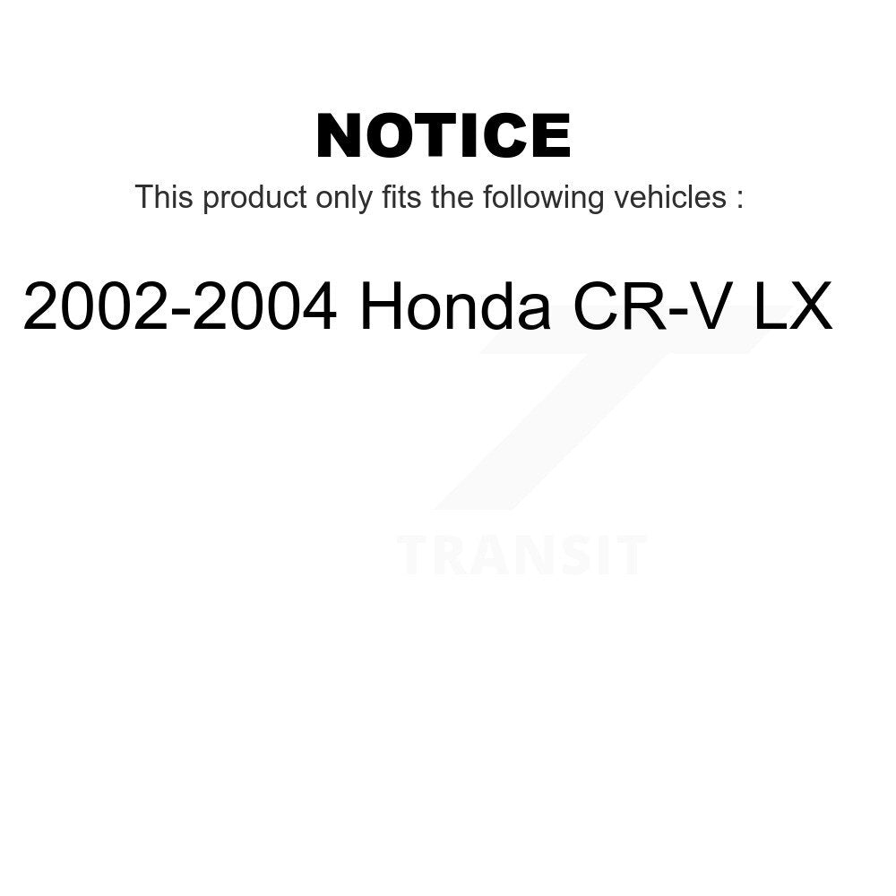 Rear Wheel Bearing Pair For 2002-2004 Honda CR-V LX K70-101048