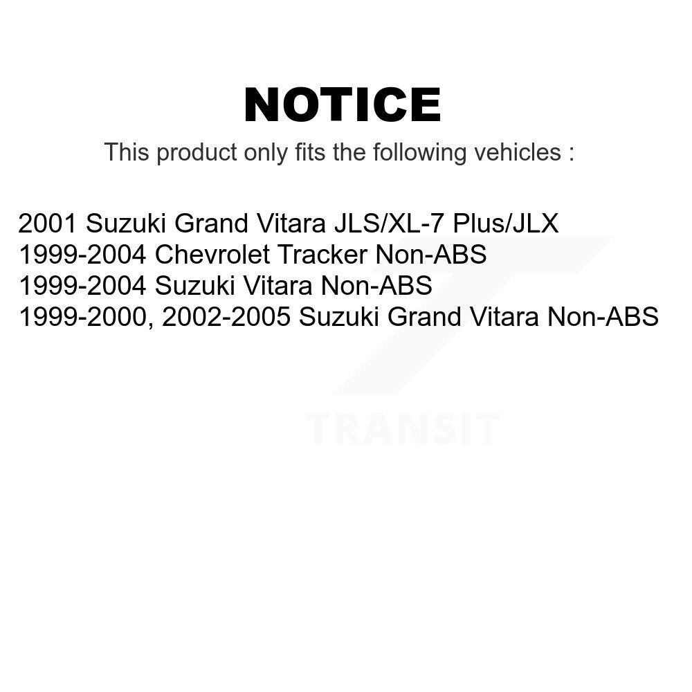 Rear Wheel Bearing Pair For Chevrolet Tracker Suzuki Grand Vitara K70-101064