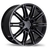 Replika R158 20x9.5 5x130mm +50 71.6mm BLK / MCHL