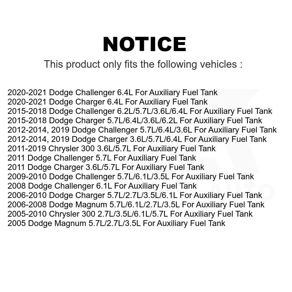 Right Fuel Pump Module Assembly AGY-00310525 For Dodge Charger Chrysler 300 Challenger Magnum Auxiliary Tank