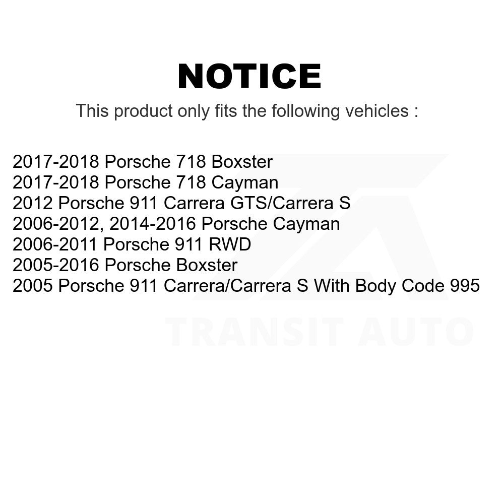 Right Suspension Stabilizer Bar Link Kit TOR-K750083 For Porsche 911 Boxster Cayman 718