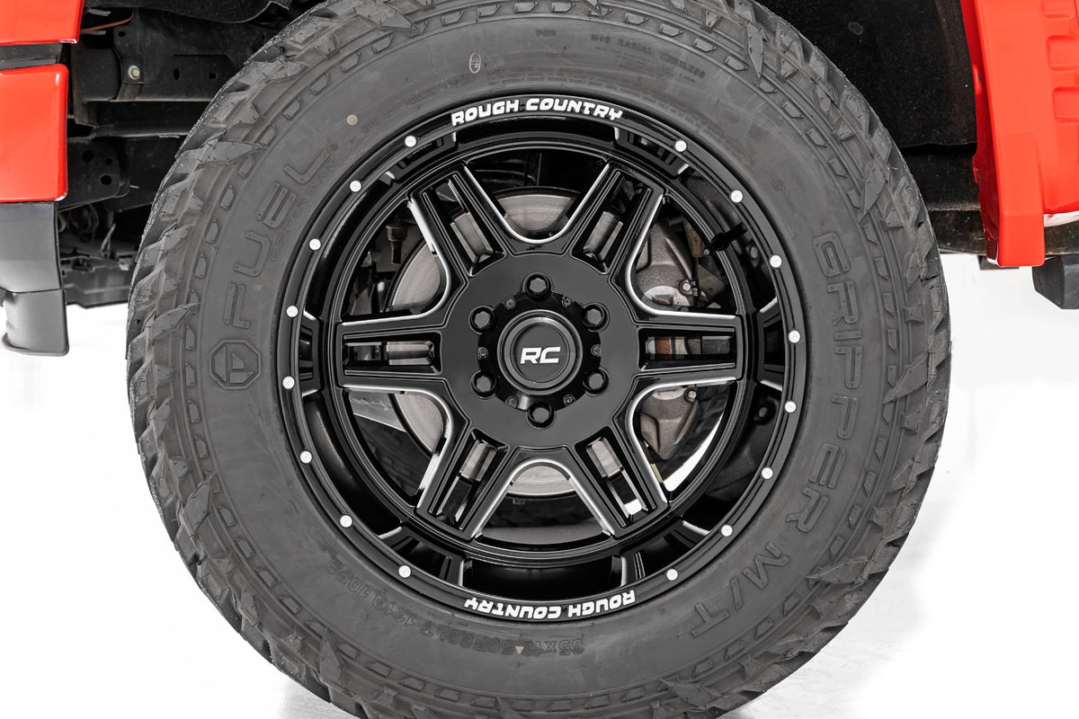 Rough Country 92 Series Wheel | Machined One-Piece | Gloss Black | 20x9 | 5x5.5 | +18mm