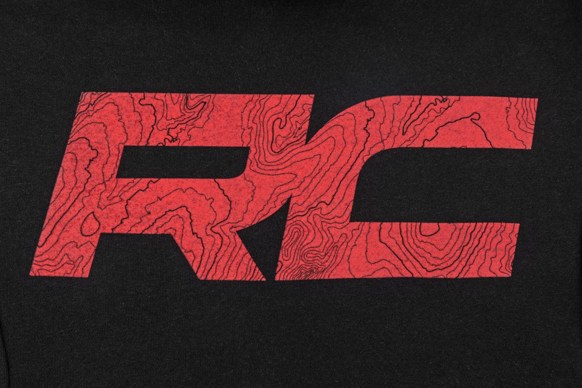 Rough Country Hoodie | RC Tread Sleeve | Black|3 XL