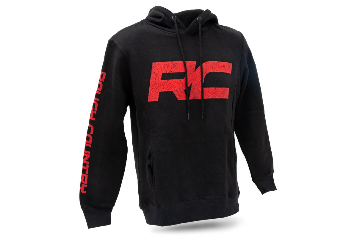 Rough Country Hoodie | RC Tread Sleeve | Black|3 XL