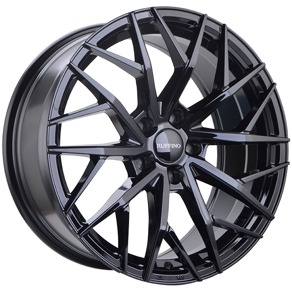 Ruffino Atrax Gloss BlackRUF5217001 | Size: 17x7.5 | Bolt Pattern: 4x100 | Offset: 40 | Center Bore: 73.1