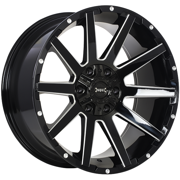 Ruffino HARD Sinner Gloss Black - Milled EdgeRUF4820003 | Size: 20x9.0 | Bolt Pattern: 6x135/6x139.7 | Offset: 0 | Center Bore: 87.1