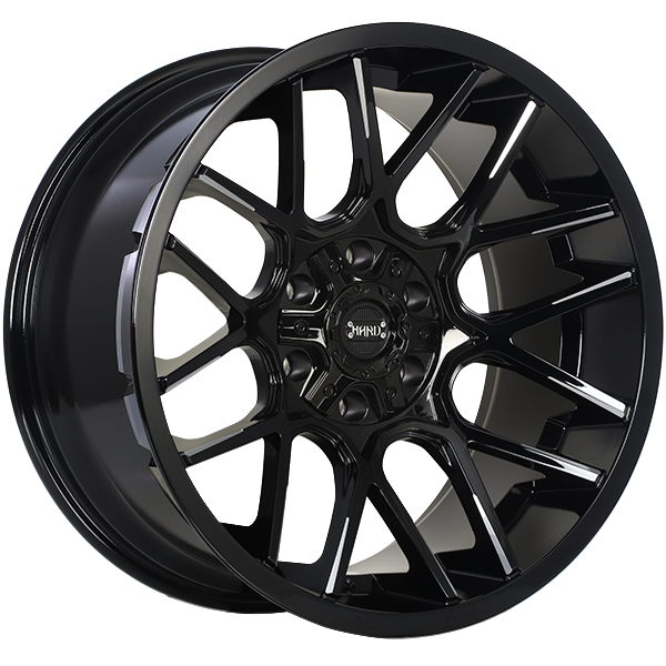 Ruffino HARD Tactical Gloss Black - Milled EdgeRUF4920002 | Size: 20x10.0 | Bolt Pattern: 5x127/5x139.7 | Offset: -12 | Center Bore: 77.8