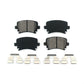 Rear Semi-Metallic Disc Brake Pads SIM-1108 For Volkswagen Jetta Audi Tiguan GTI CC A4 Quattro Passat A6 Rabbit Golf Eos A3 Q3 TT Limited R R32 R8 S6 RS TTS