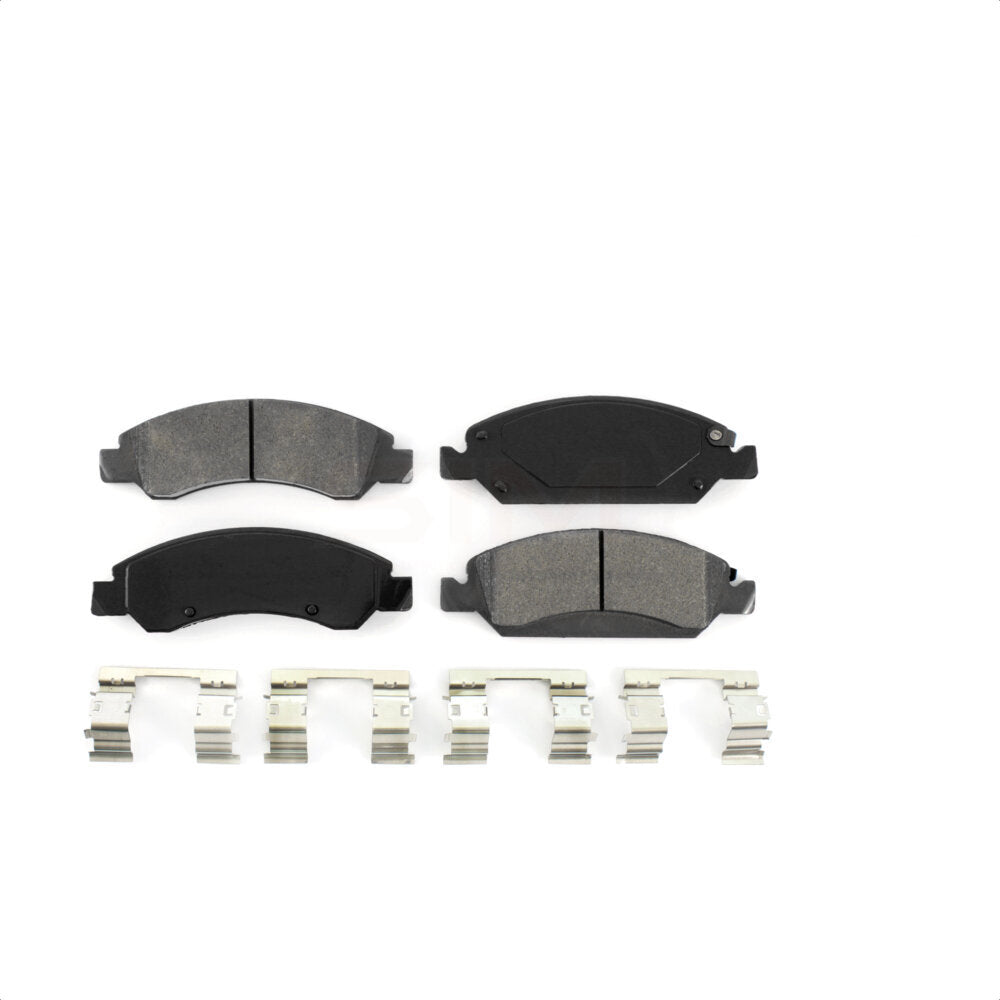 Front Semi-Metallic Disc Brake Pads SIM-1363 For Chevrolet Silverado 1500 GMC Sierra Tahoe Cadillac Yukon Suburban Escalade XL Classic XTS Avalanche ESV Express LD EXT Savana Limited Cheyenne