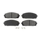 Front Semi-Metallic Disc Brake Pads SIM-1843 For 2014-2022 Jeep Cherokee With Dual Piston Caliper