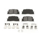 Rear Semi-Metallic Disc Brake Pads SIM-885 For Toyota Camry Lexus Highlander ES330 ES300