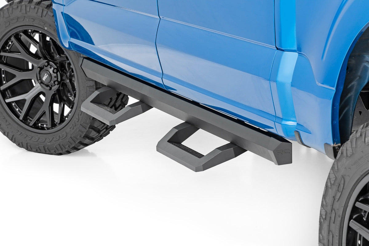 SR2 Adjustable Aluminum Steps | Crew Cab | Ford F-150/Lightning/F-250/F-350/Raptor (15-23)
