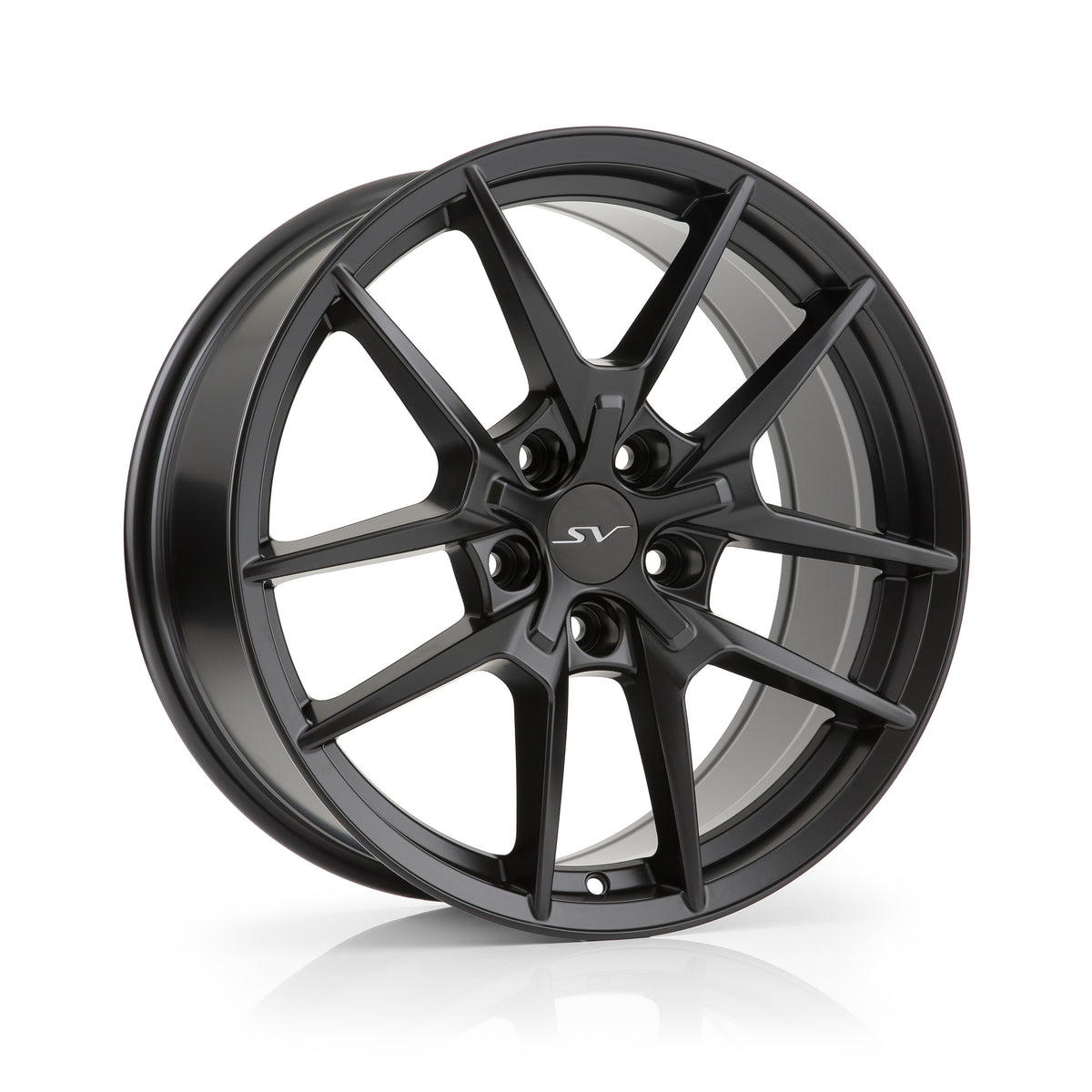 SV SATIN BLACK 17x7.5 5x112 Wheels - SV-R2-177538112