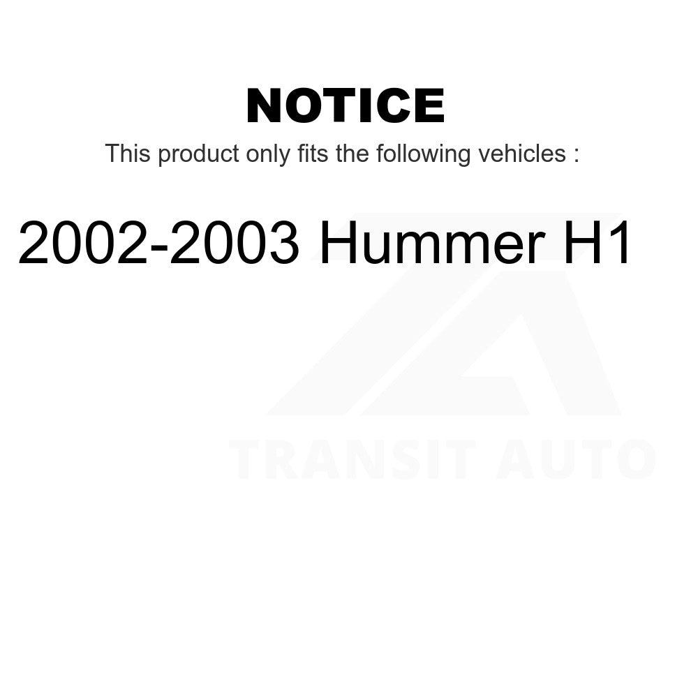 Semi-Metallic Disc Brake Pads NWF-PRM1025 For 2002-2003 Hummer H1