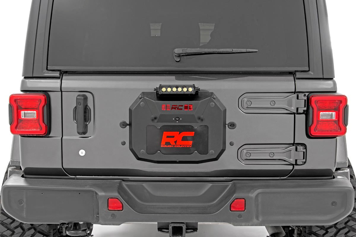 Spare Tire Carrier Delete | 8 Inch Chrome LED | Jeep Wrangler JL (18-23)