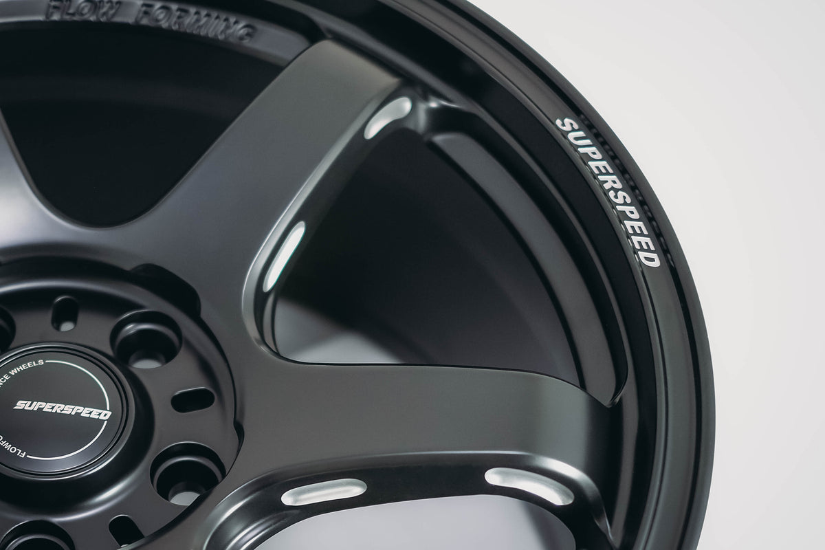 Superspeed Matt Black Flow Form RF06RR - 5x112