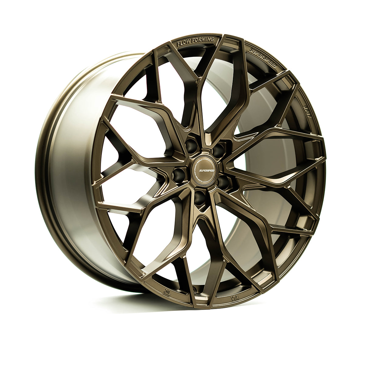 Superspeed Satin Bronze Flow Form RF07 - 5x115