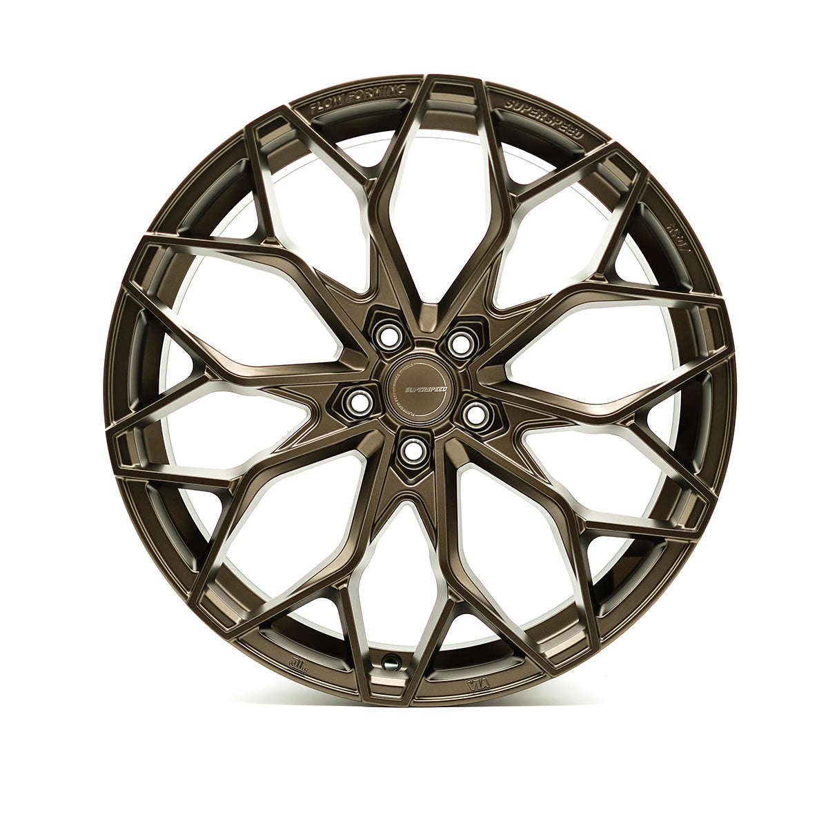 Superspeed Satin Bronze Flow Form RF07 - 5x115