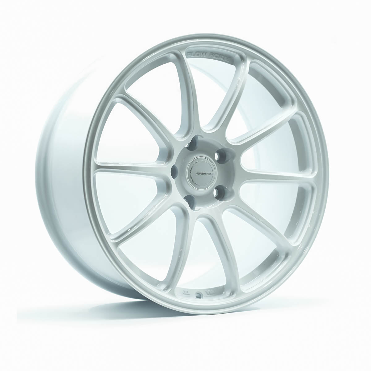 Superspeed Speed White Flow Form RF03RR - 5x112