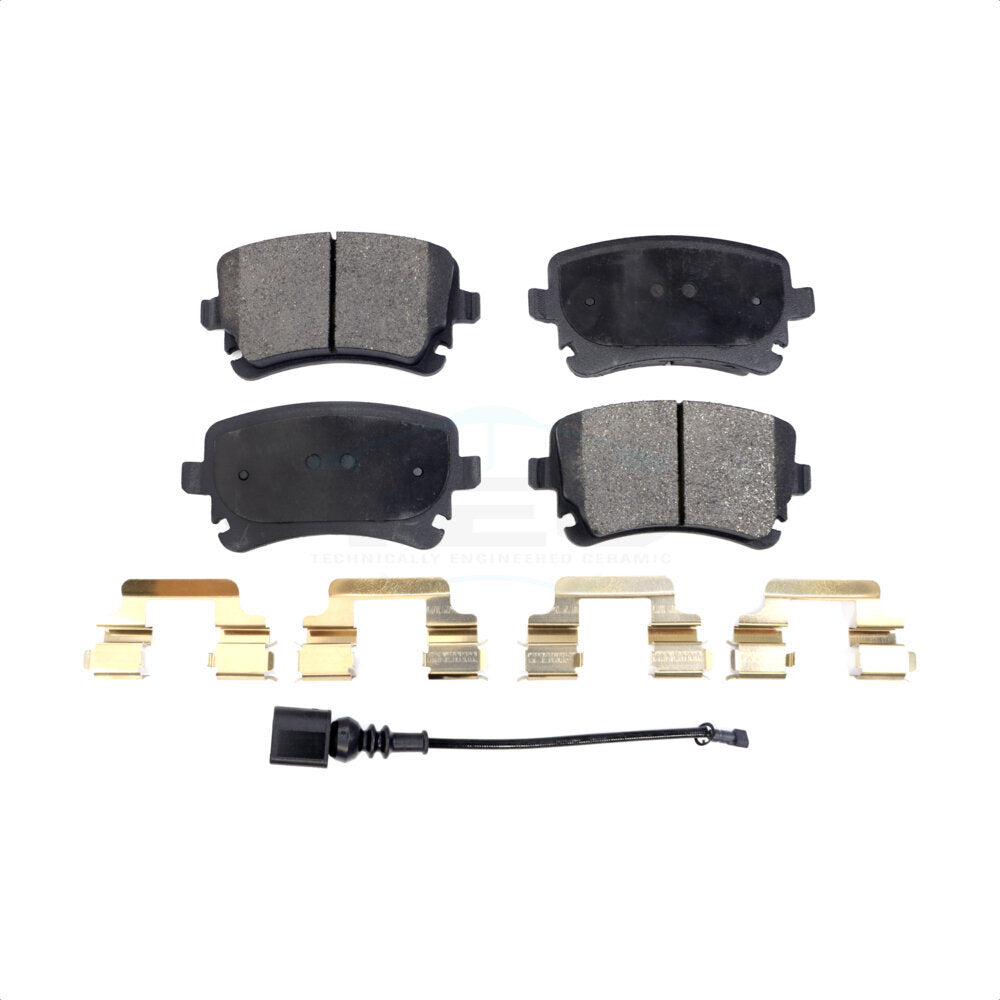 Rear Ceramic Disc Brake Pads TEC-1018 For Audi A6 Quattro Q5 S4 A4 S5 A8 RS4 Volkswagen Phaeton S6 S8 RS6 allroad