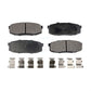 Rear Ceramic Disc Brake Pads TEC-1304 For Toyota Tundra Sequoia Lexus LX570 Land Cruiser