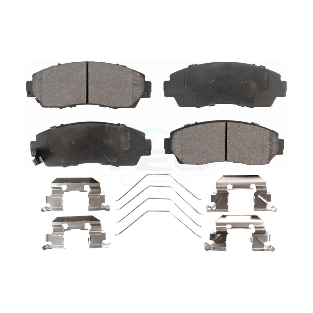 Front Ceramic Disc Brake Pads TEC-1521 For Honda CR-V Odyssey Civic Subaru Legacy Acura RDX Crosstour Passport Accord TLX