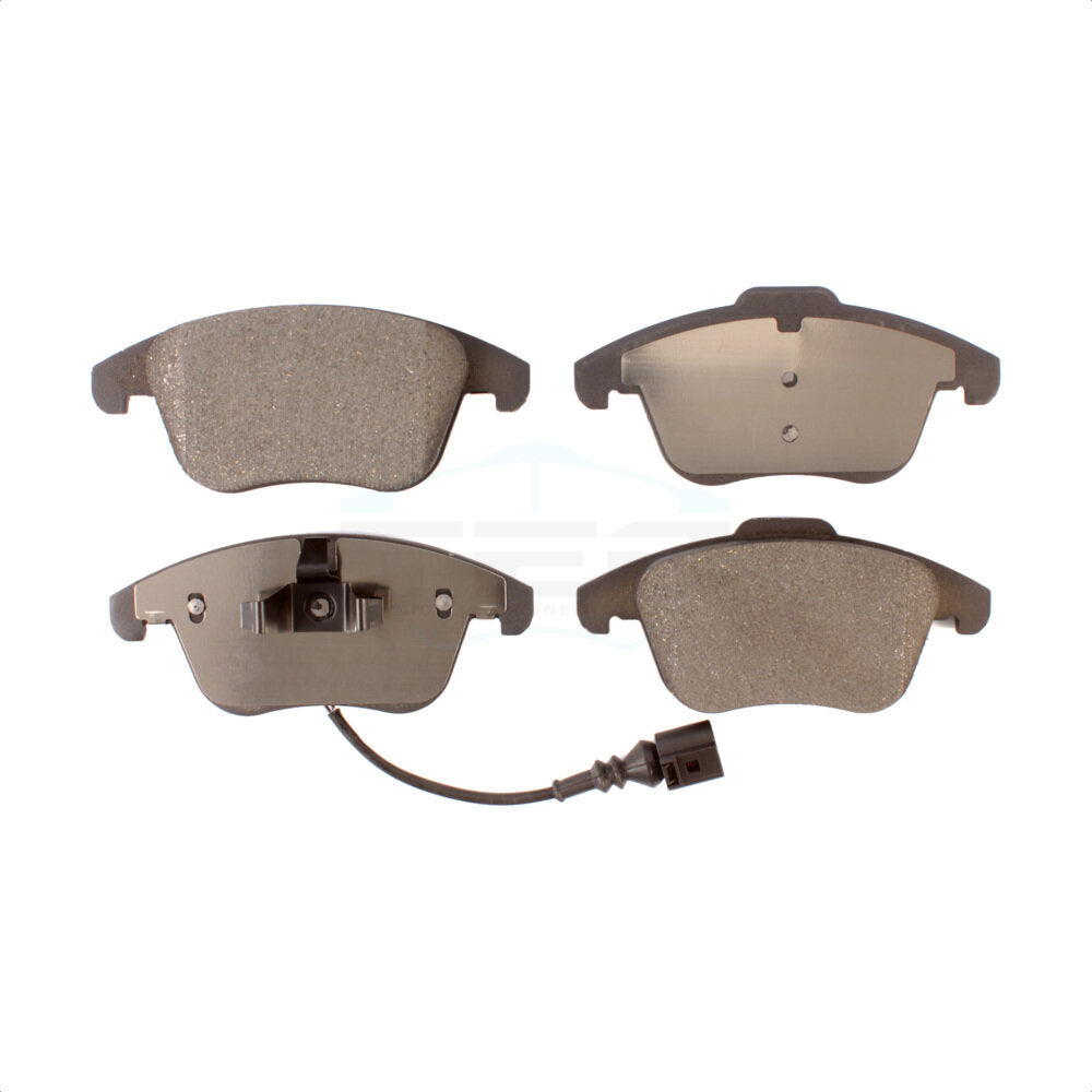 Front Ceramic Disc Brake Pads TEC-1535 For 2010-2010 Audi A5 Quattro With 314mm Diameter Rotor