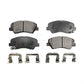 Front Ceramic Disc Brake Pads TEC-1543 For Hyundai Elantra Kia Accent Forte Rio Veloster GT Forte5 Coupe Koup